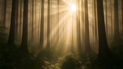 Foggy Forest Morning