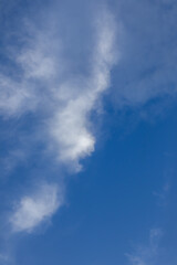 View of Blue Sky with White Clouds