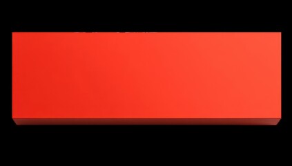 Red rectangular solid object
