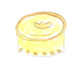 Box, storage. Watercolor illustration, hand drawn modern freehand new