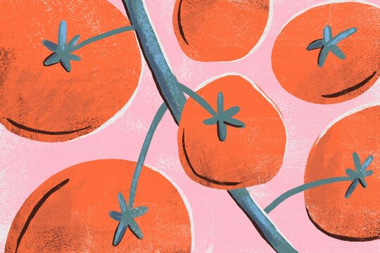 Tomato background illustration