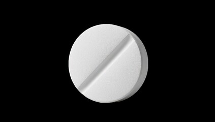 White round pill with a groove