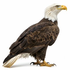 Obraz premium bald eagle isolated on white