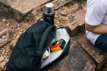 Exploring trails with essentials for a healthy hike