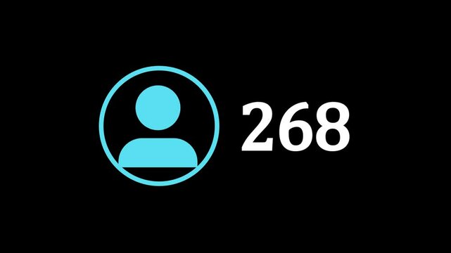 Animated social media notification icons showing new followers and friend requests with smooth, modern motion graphics. Watch engaging follower and friend request notification icons.