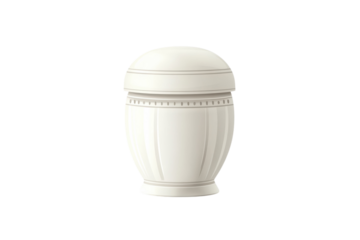 Elegant Urn for Ashes Cremation Timeless Memorial Keepsake Vessel Isolated on transparent background