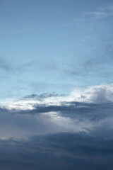 Cloudscape with Blue Sky and Overcast Clouds