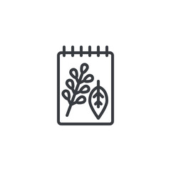Nature Journal line icon
