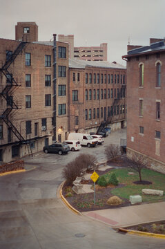 East Downer Place Alley in Aurora Illinois