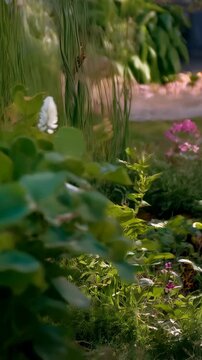 Close up of vibrant white seaside arrowgrass flowers with green leaves in natural daylight, showing spring growth and botanical details