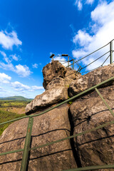 Landscape photography full of forests, rocks and paths
