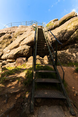 Landscape photography full of forests, rocks and paths