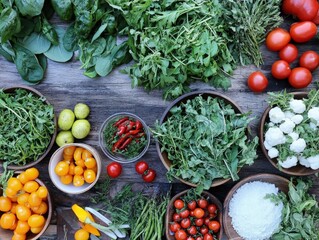 An eco-friendly dinner party using only seasonal and organic ingredients from local farms