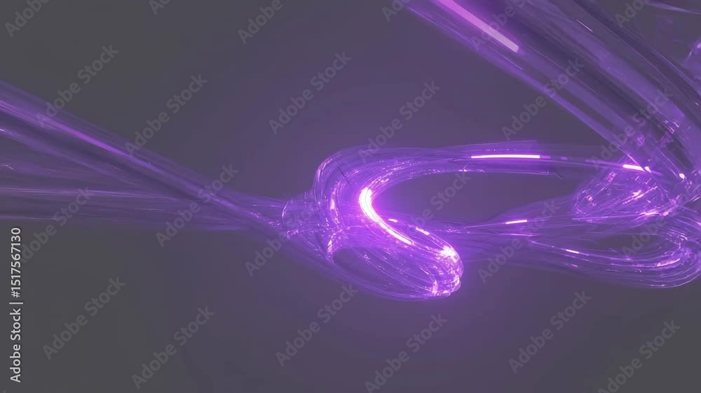 Poster dynamic purple swirling patterns create mesmerizing effects in an abstract digital space