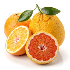 Ugli fruit isolated on white