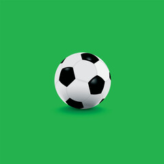 Vector realistic soccer ball with shadow on transparent background. Every element is separated, fully editable and can be easy rearranged to your own design.