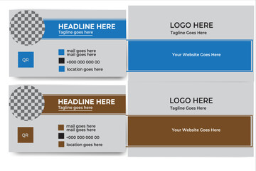  Modern clean professional corporate business card design or company brochure design template with two colour variation keywords.