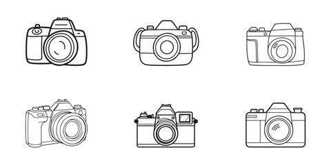 Collection of Vintage Camera Illustrations Retro Photography Designs