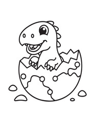 Cute dinosaur coloring book, cute dinosaur coloring page, line art, victor, illustration, black-white, dinosaur, coloring book, coloring pages, bold & easy, dinosaur coloring book, dinosaur coloring