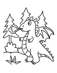 Cute dinosaur coloring book, cute dinosaur coloring page, line art, victor, illustration, black-white, dinosaur, coloring book, coloring pages, bold & easy, dinosaur coloring book, dinosaur coloring
