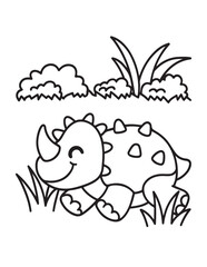 Cute dinosaur coloring book, cute dinosaur coloring page, line art, victor, illustration, black-white, dinosaur, coloring book, coloring pages, bold & easy, dinosaur coloring book, dinosaur coloring