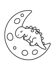 Cute dinosaur coloring book, cute dinosaur coloring page, line art, victor, illustration, black-white, dinosaur, coloring book, coloring pages, bold & easy, dinosaur coloring book, dinosaur coloring