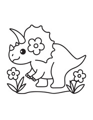 Cute dinosaur coloring book, cute dinosaur coloring page, line art, victor, illustration, black-white, dinosaur, coloring book, coloring pages, bold & easy, dinosaur coloring book, dinosaur coloring