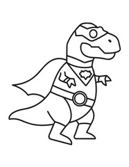 Cute dinosaur coloring book, cute dinosaur coloring page, line art, victor, illustration, black-white, dinosaur, coloring book, coloring pages, bold & easy, dinosaur coloring book, dinosaur coloring
