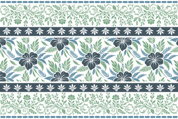 Botanical seamless floral repeat.Modern floral design elements.Clean sketch flower pattern.Hand drawn line art.Fashion home textile

