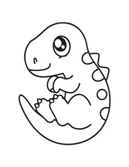 Cute dinosaur coloring book, cute dinosaur coloring page, line art, victor, illustration, black-white, dinosaur, coloring book, coloring pages, bold & easy, dinosaur coloring book, dinosaur coloring