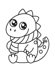 Cute dinosaur coloring book, cute dinosaur coloring page, line art, victor, illustration, black-white, dinosaur, coloring book, coloring pages, bold & easy, dinosaur coloring book, dinosaur coloring