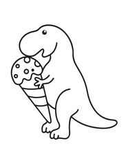 Cute dinosaur coloring book, cute dinosaur coloring page, line art, victor, illustration, black-white, dinosaur, coloring book, coloring pages, bold & easy, dinosaur coloring book, dinosaur coloring