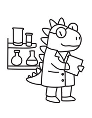 Cute dinosaur coloring book, cute dinosaur coloring page, line art, victor, illustration, black-white, dinosaur, coloring book, coloring pages, bold & easy, dinosaur coloring book, dinosaur coloring