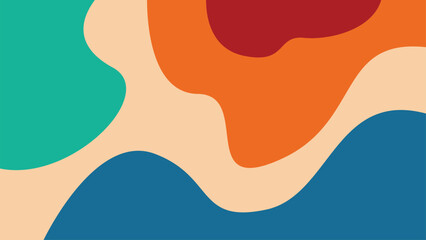 Colorful Abstrack Vintage shape Background Design Template