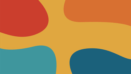 Colorful Abstrack Vintage shape Background Design Template