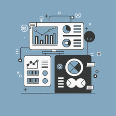 Infographic with Pictograms