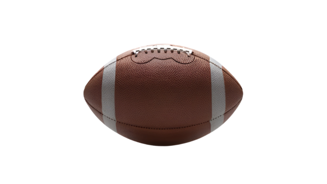 American football isolated on transparent background