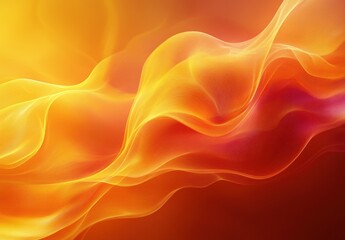 Dynamic abstract design featuring flowing, warm colors.
