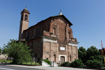 Pavia church Santa Maria delle Grazie village city Italy Italian