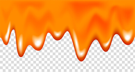 Realistic orange, pumpkin, carrot or grapefruit marmalade and jam.