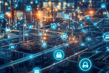 Industrial plant cybersecurity network digital transformation smart factory IoT