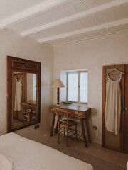 Cozy Bedroom Interior with Rustic Decor