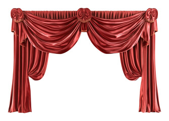PNG Red stage curtain curtains theater luxurious.