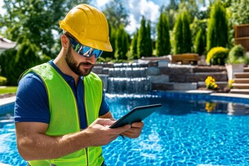 Filtered flow, the science behind modern pool design. Generative AI