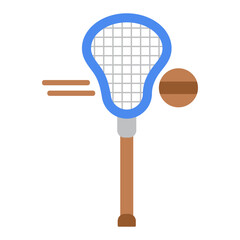 Lacrosse Flat Icon
