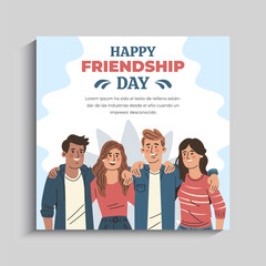 Friendship Day Social Media Instagram Banner Post Template