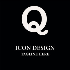 Q Letter Islamic Logo Design Vector