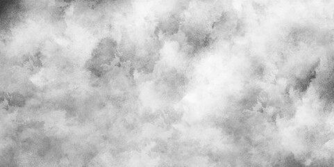 Abstract cloudy and grunge soft gray watercolor texture,  white or grey clouds with black and white stains, white background texture with puffy and cloudy smoke,  black and white background with smoke