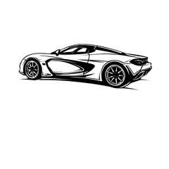Naklejka premium sport car vector illustration