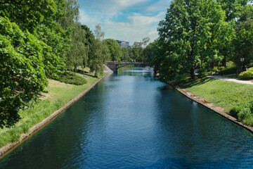 Riga City Canal Bridge, Latvia